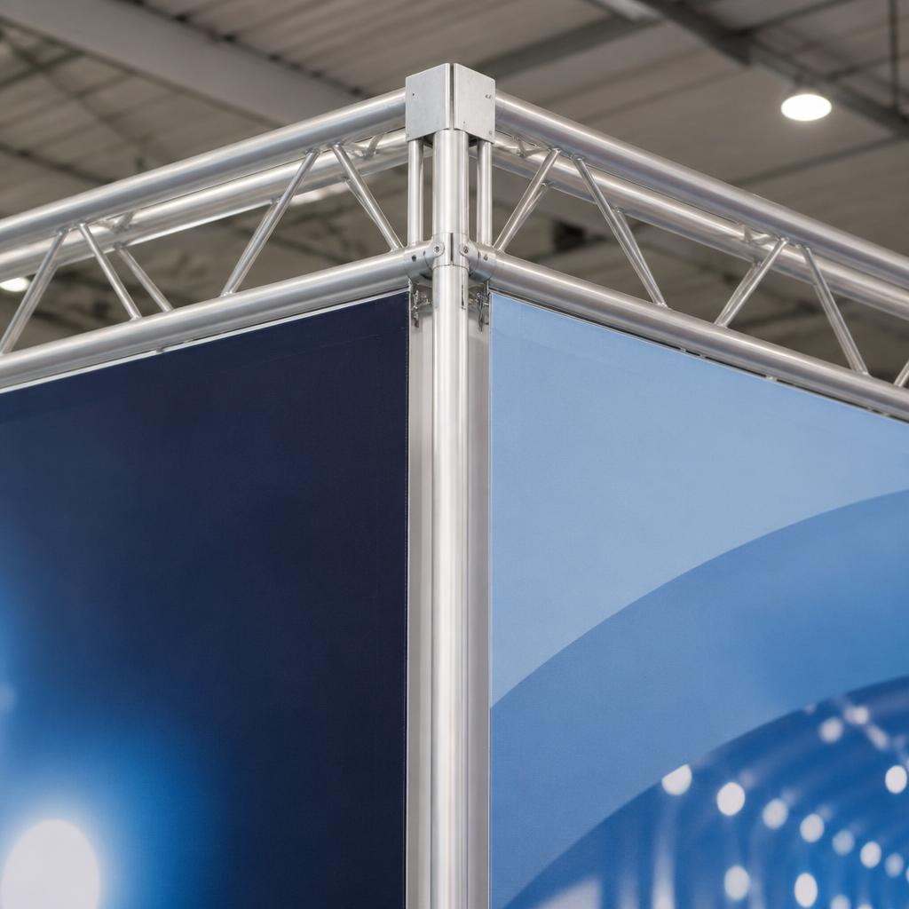 Détail de construction d'un stand modulaire