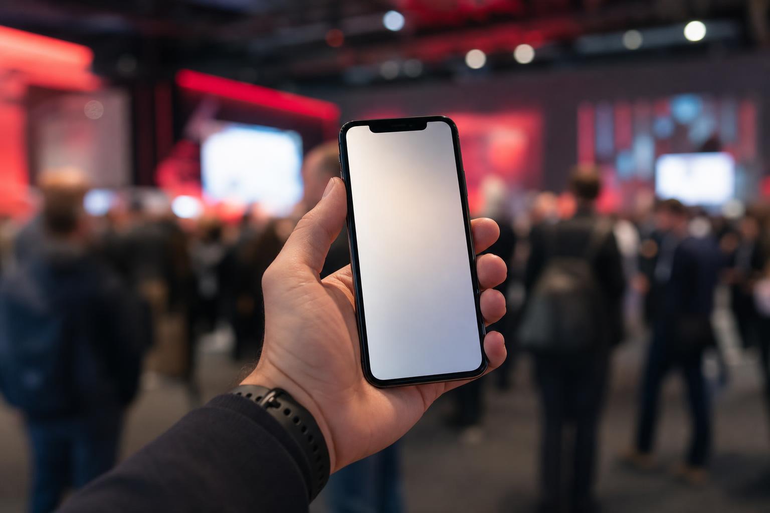 L'application que les participants ouvrent sur place.